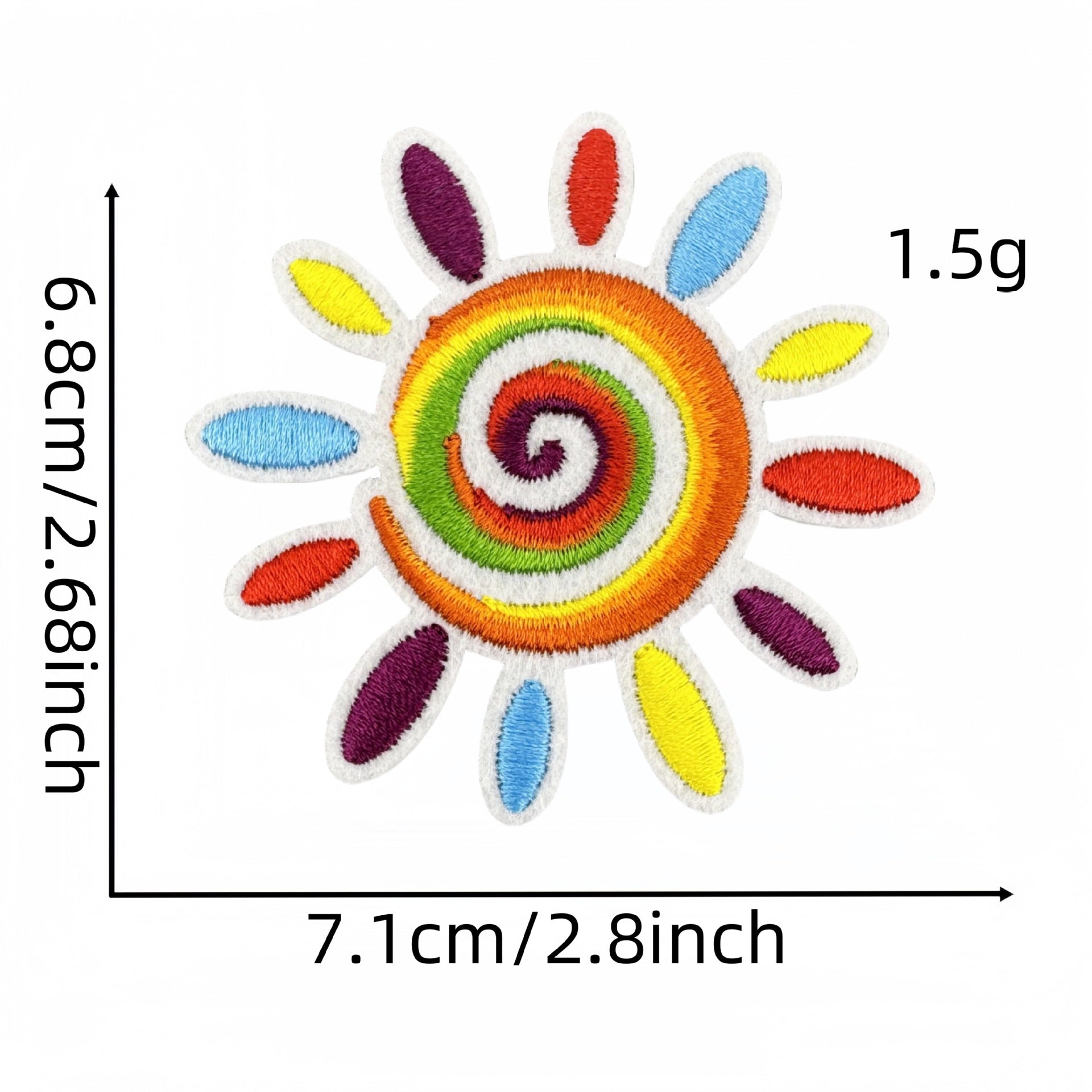 Wholesale Rainbow Embroidered patch FS